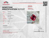 2.60 Carats Bright Red Garnet Stone